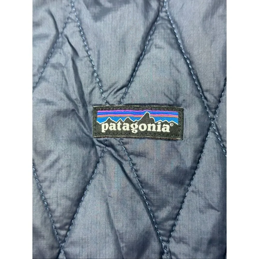 Patagonia Nano Puffer Dark Blue Winter Jacket Coat Kid's XL (14)
